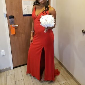 Bridesmaid Dress/S/red